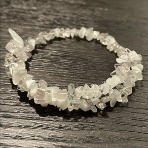 Wire beaded wrap around bracelet